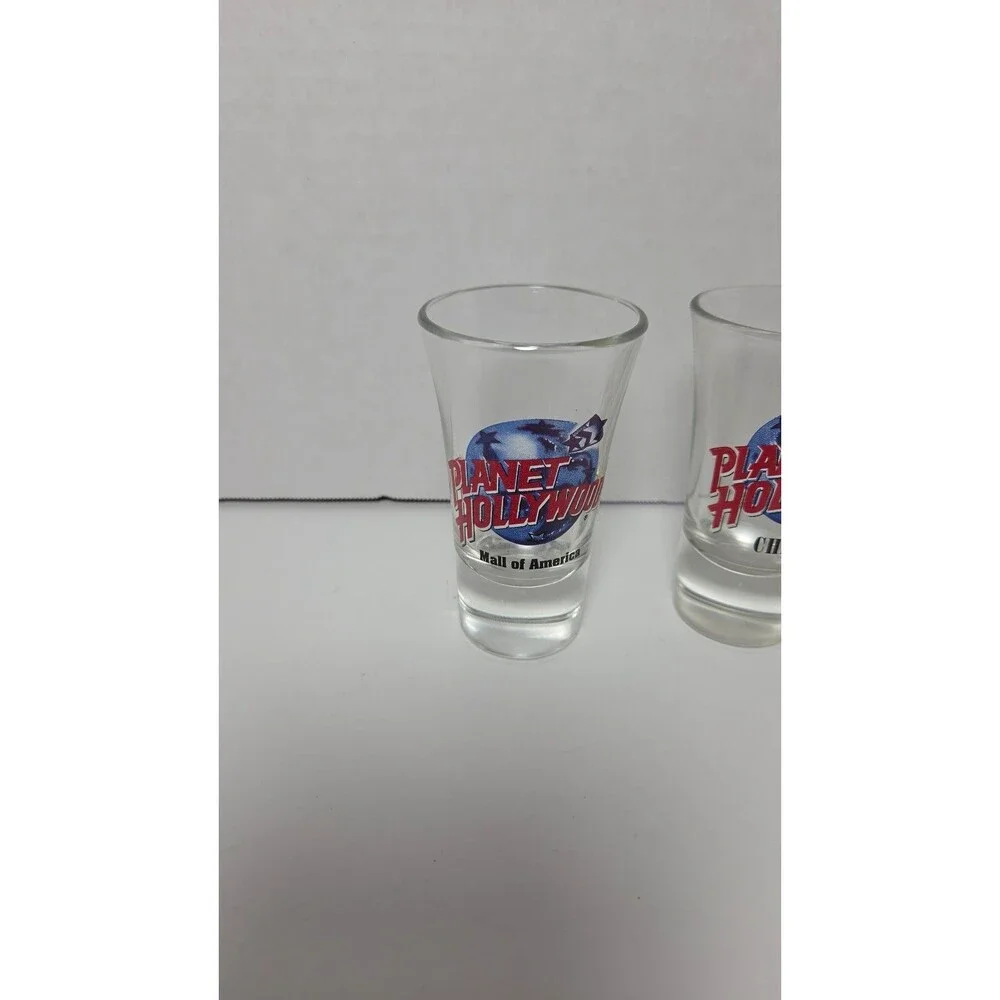 Planet Hollywood Shot Glasses - Chicago, Mall of America, Cancun